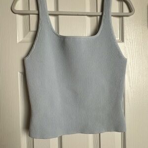 NWT Aritzia Babaton Iceberg Blue Ribbed Tank Top